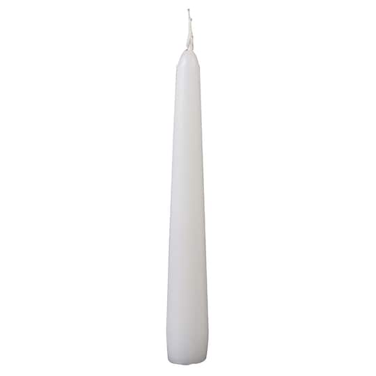 48 Pack: 8" White Taper Candle by Ashland®